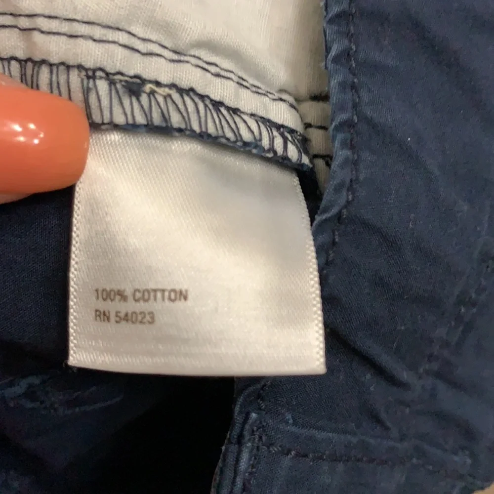 Old Navy 3” navy cotton shorts Size 10